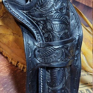 Mexican loop holster for Ruger Wrangler or Heritage Rough Rider 5.5" or shorter barrel image 6