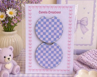 Pretty in Purple Car Coasters