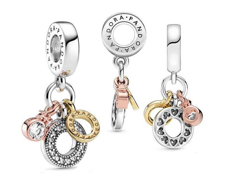 Authentic Fully Stamped Pandora S925 Ale Triple Monogram & Etsy