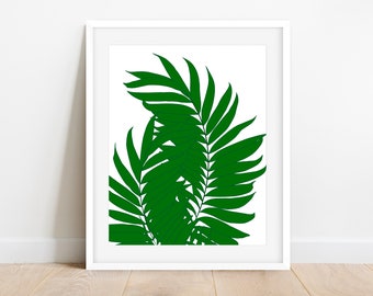 Impresión de hojas de palma DESCARGA INSTANTE