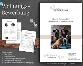 Wohnungsbewerbung | Paar, Single & Familie | Bewerbung Wohnung "Stuttgart"