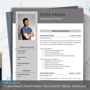 PREMIUM Bewerbungsvorlage deutsch | Professionelle Bewerbung | Lebenslauf, Anschreiben, Deckblatt, Muster für Word