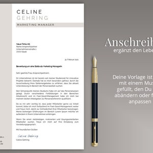 Lebenslauf Vorlage deutsch Word Pages Bewerbungsvorlage moderne Bewerbung image 4