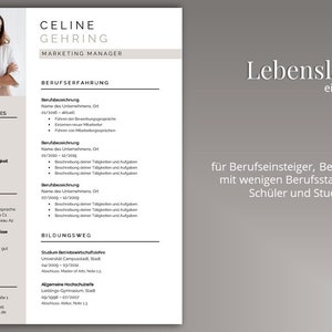 Lebenslauf Vorlage deutsch Word Pages Bewerbungsvorlage moderne Bewerbung image 5