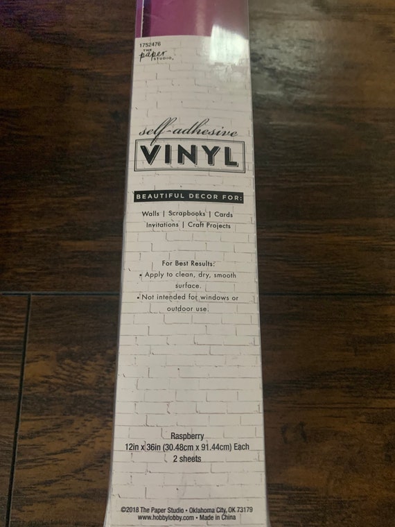 the paper studio self adhesive vinyl rasberry etsy