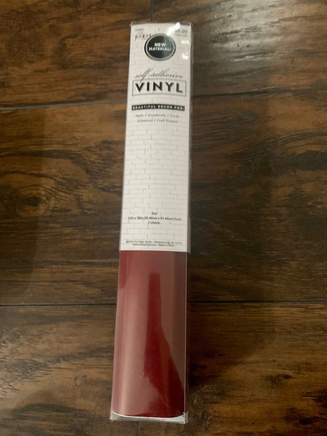 The Paper Studio, Self Adhesive Vinyl. Color Red / Burgundy - Etsy