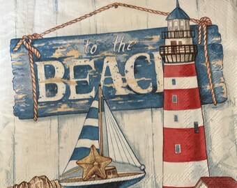 Mesafina Brand Paper Cocktail Napkins 20 count SAILBOAT Theme 3 ply Mesafina Brand Paper Cocktail Napkins 20 count SAILBOAT Theme 3 ply