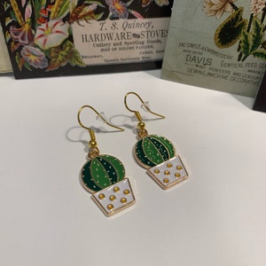 Succulent Dangle Earrings