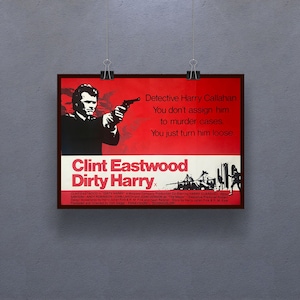 Dirty Harry (1971) Poster Neo-Noir Action-Thriller Film Wall Decor Clint Eastwood Print Art Gift