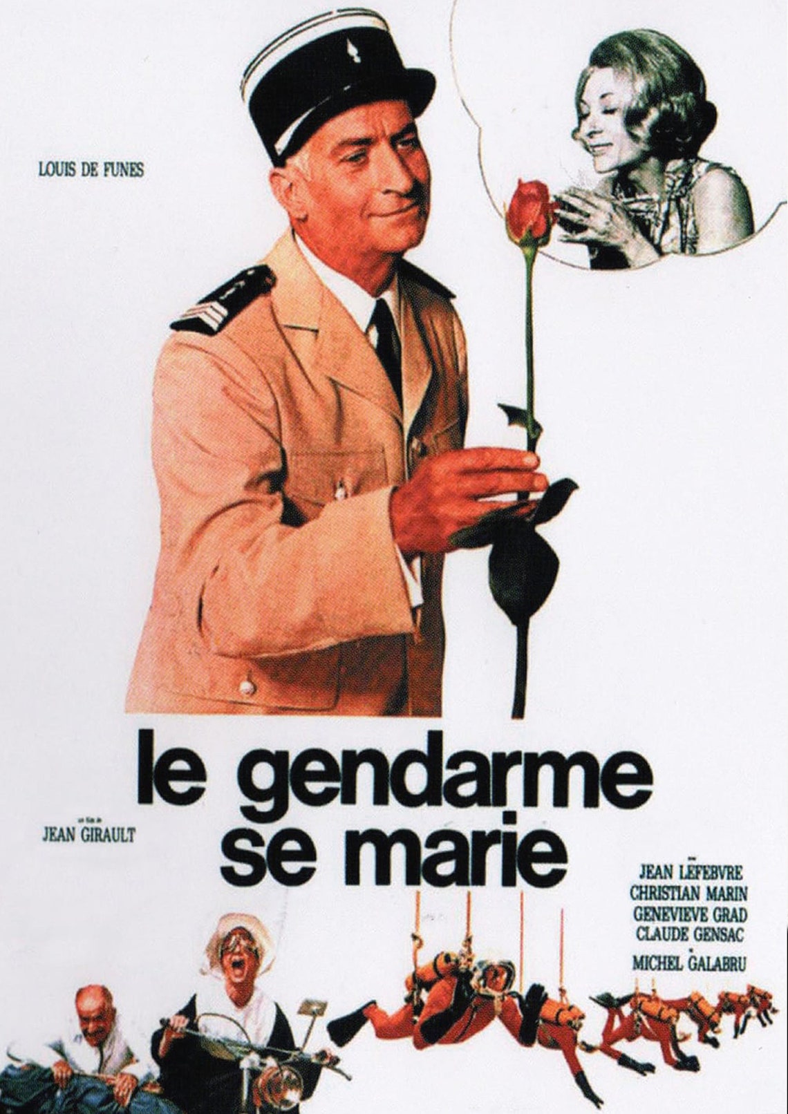 Le Gendarme Se Marie the Gendarme Gets Married 1968 Poster Comedy Film ...