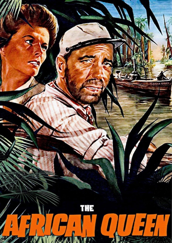 The African Queen (1951) Poster British-american Adventure Film