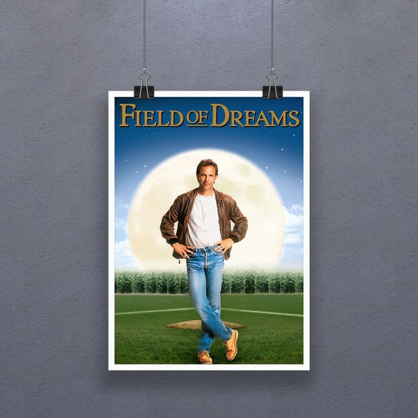 Field of Dreams (1989) Poster American Sports Fantasy Drama Film Kevin Costner Amy Madigan Jones Ray Liotta Movie Print Art Gift