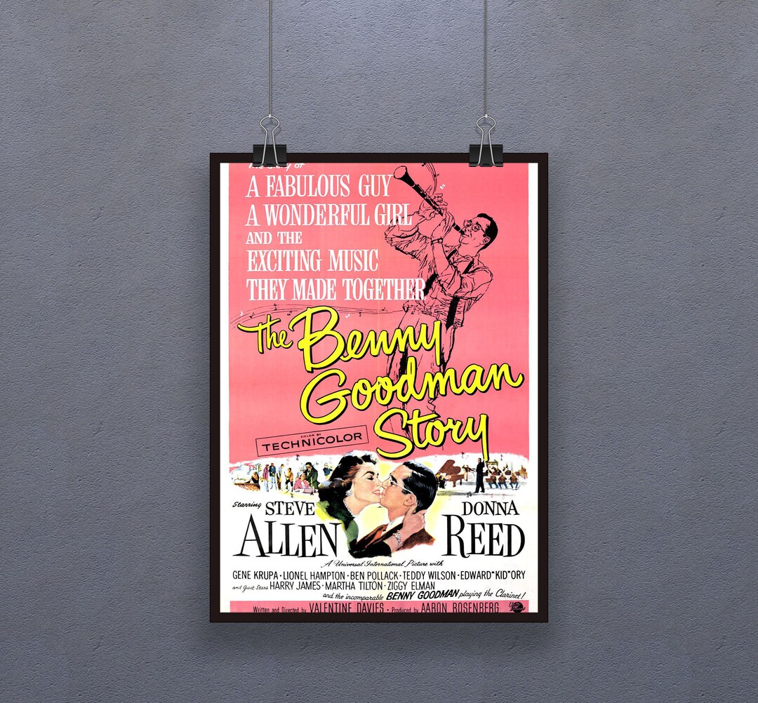 The Benny Goodman Story (1956) Poster Biographical Film Wall Decor