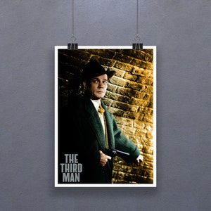 The Third Man (1949) Poster British Film Noir Wall Decor Retro Print Art Gift