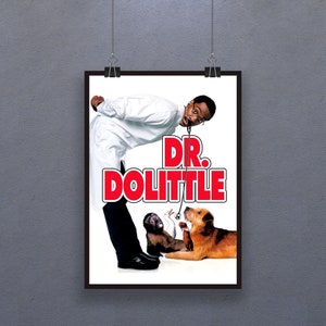 Dr. Dolittle (1998) Poster American fantasy comedy film Wall Decor Eddie Murphy Ossie Davis Oliver Platt Art Gift