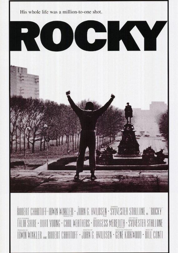 Rocky 1976 Poster American Boxing Drama Film Sylvester Stallone Michael B.  Jordan Movie Print Art Rocky Balboa Gift - Etsy