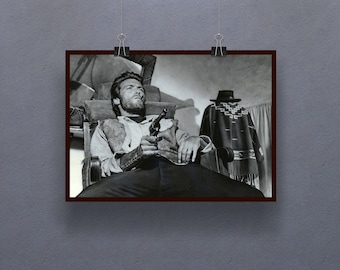 For A Few Dollars More (1965) Poster Spaghetti Western Film Walt Clint Eastwood Lee Van Cleef Print Art  Gift