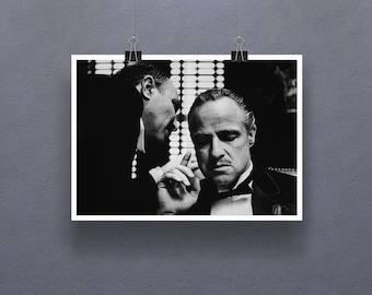 The Godfather (1972) Poster American Crime Film Marlon Brando Al Pacino James Caan Movie Print Art Gift