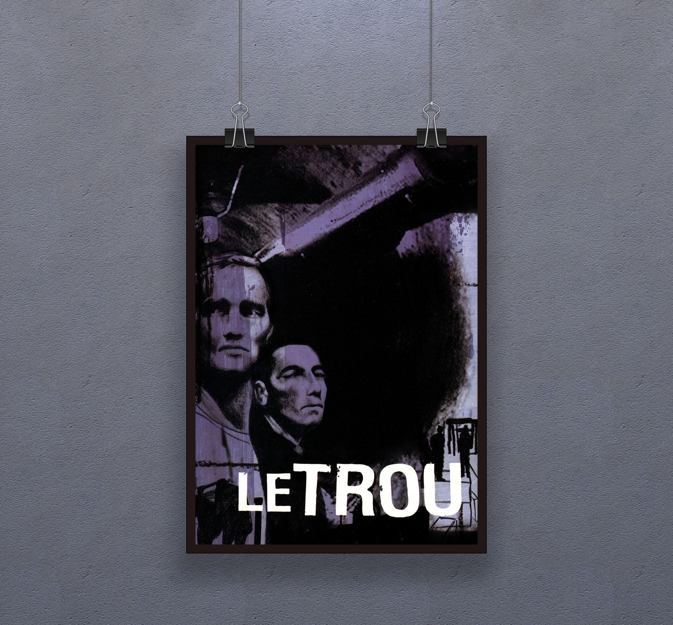 Le Trou「The Hole」（1960年）ポスター フランス犯罪映画 壁飾り