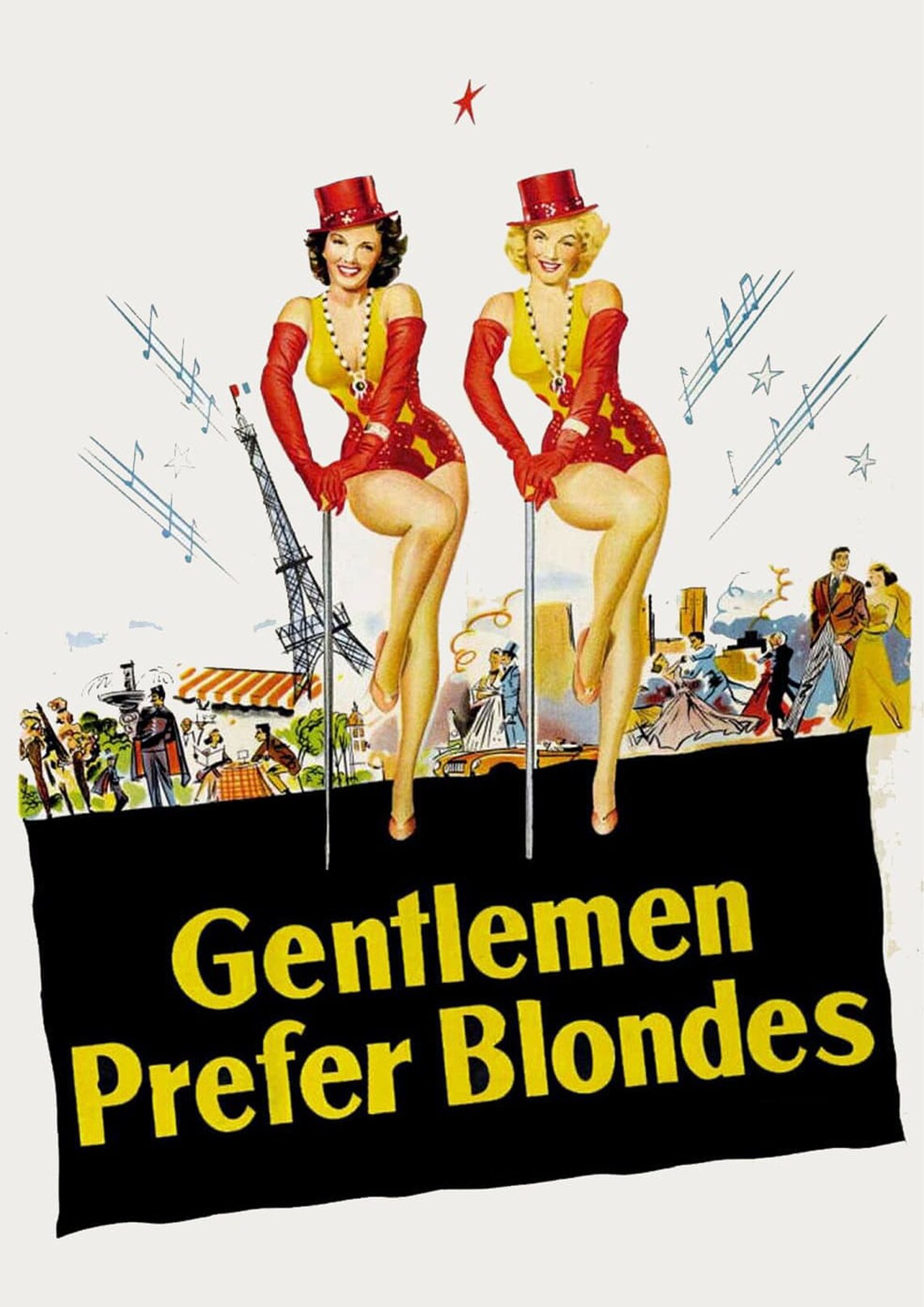 Gentlemen Prefer Blondes 1953 Poster American Musical Comedy Etsy Gentlemen Prefer Blondes 1953 Poster American Musical Comedy Etsy