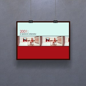 2001: A Space Odyssey Poster Epic Science Fiction Film Wall Decor Retro Print Art Gift
