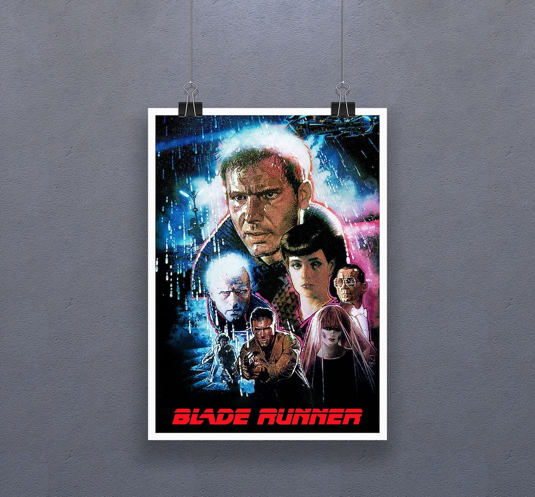 ブレードランナー イタリア版 ビンテージ ポスター 希少 ハリソンフォード ブレードランナー（1982）ポスター リドリー・スコット 映画 ハリソン