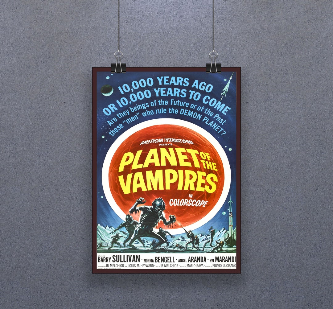 Planet of the Vampires (1965) Poster Italian Science Fiction