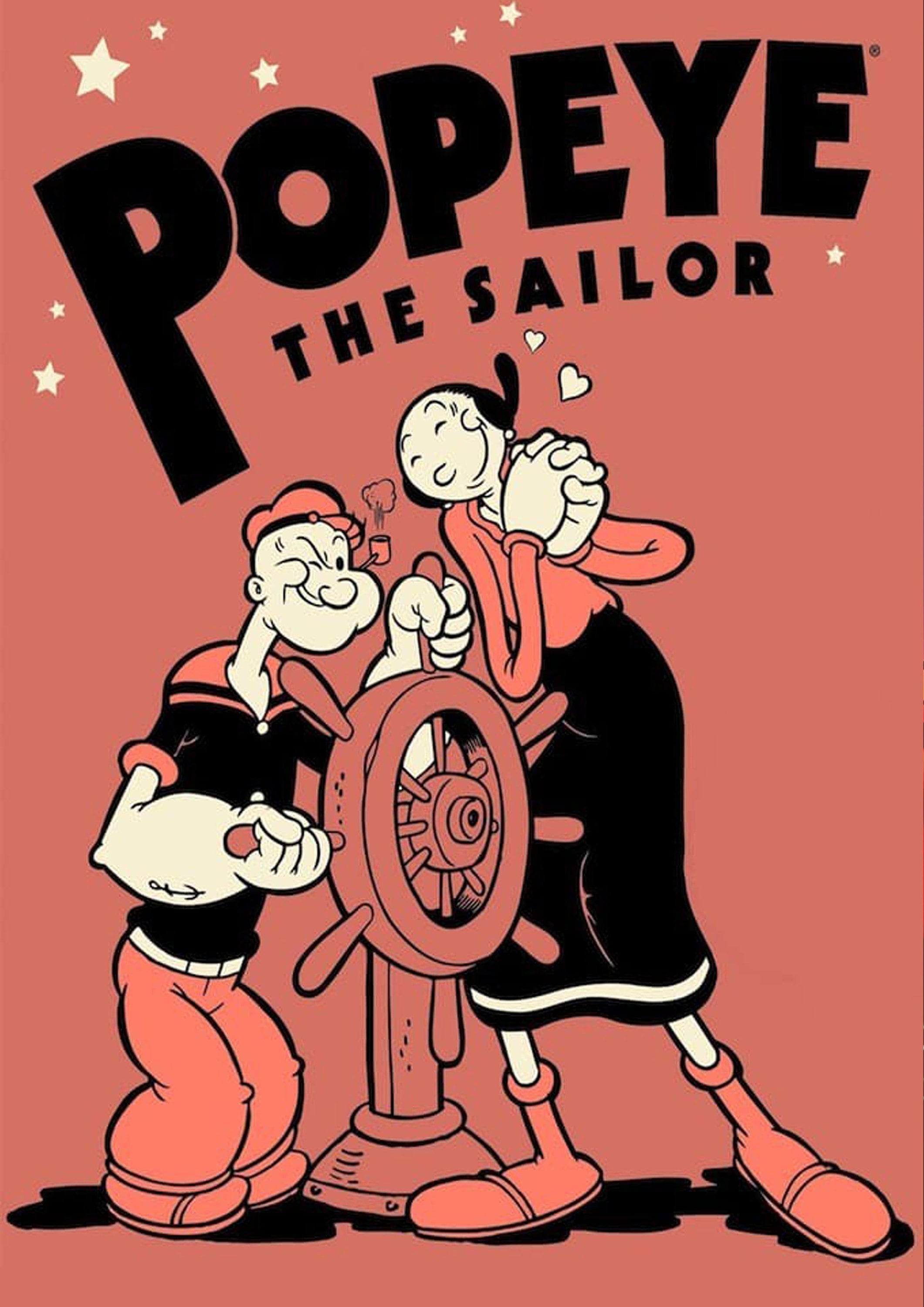 Popeye the Sailor Poster Cartoon Movie Comic Strip Print Art Gift