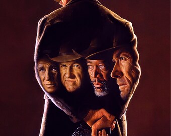 ご*る様 ⁠映画ポスター B1片面【許されざる者】当時物 1992年 イーストウ 許されざる者 (1992) ポスター クリント イーストウッド 映画 西部劇