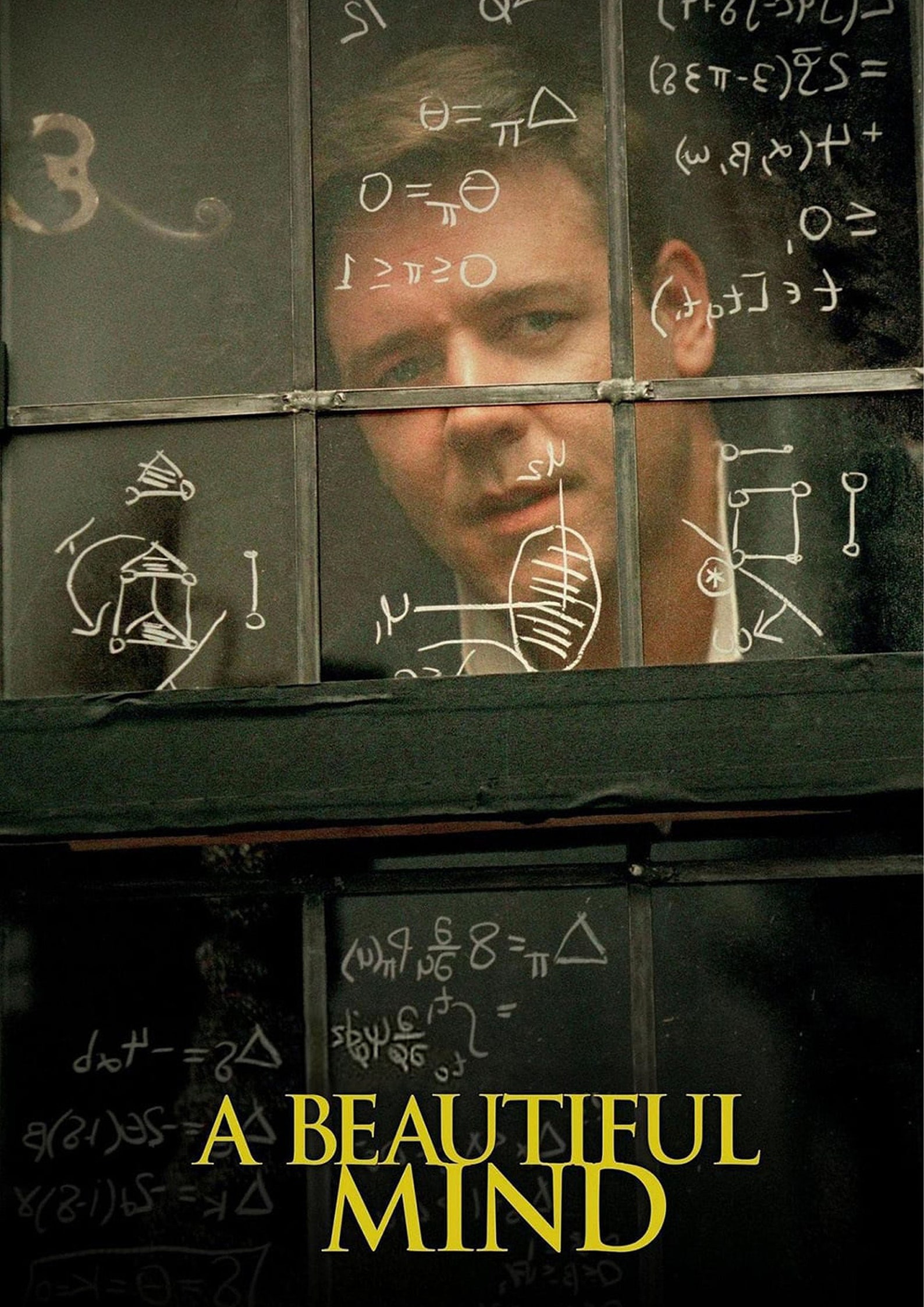 A Beautiful Mind 2001 Poster American Biographical Drama Film Wall