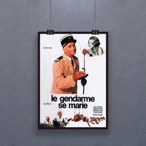Le gendarme se marie (The Gendarme Gets Married) (1968) Poster Comedy Film Wall Decor Louis de Funès (Ludovic Cruchot) Art Gift