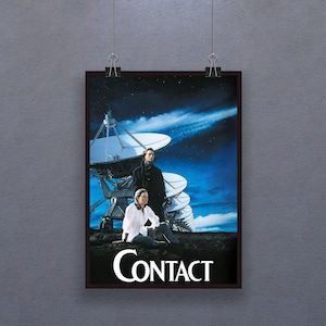 Contact (1997) Poster American science fiction drama film Decor Art Jodie Foster Matthew McConaughey Poster Gift