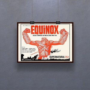 Equinox (1970) Poster American supernatural horror film Wall Decor Retro Cinema Edward Connell Barbara Hewitt Frank Bonner Print Art Gift