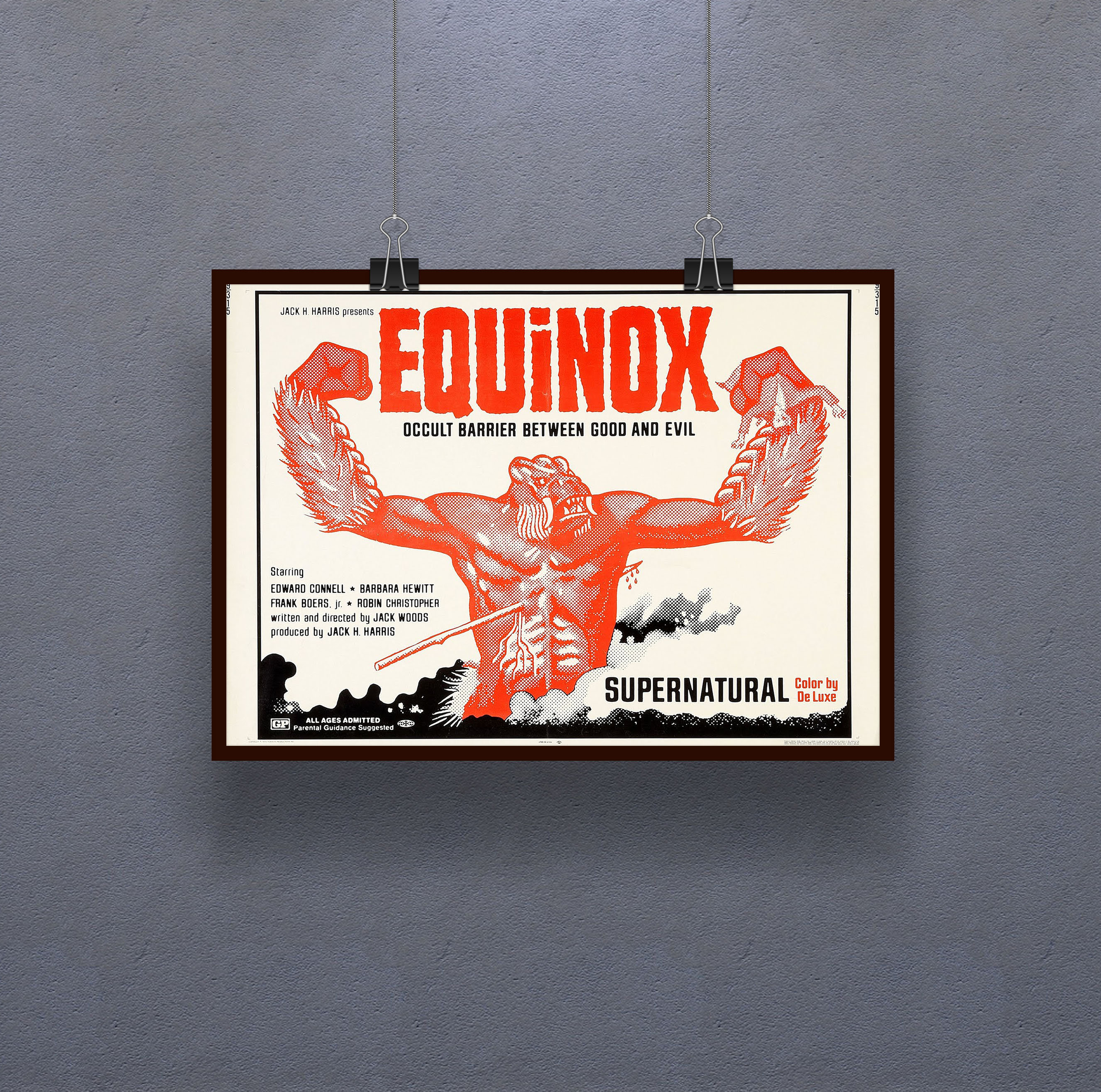 Equinox (1970) Poster American Supernatural Horror Film Wall Decor