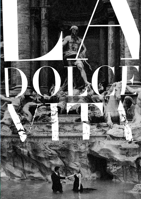 La Dolce Vita (1960) ポスター コメディ ドラマ 映画 壁装飾