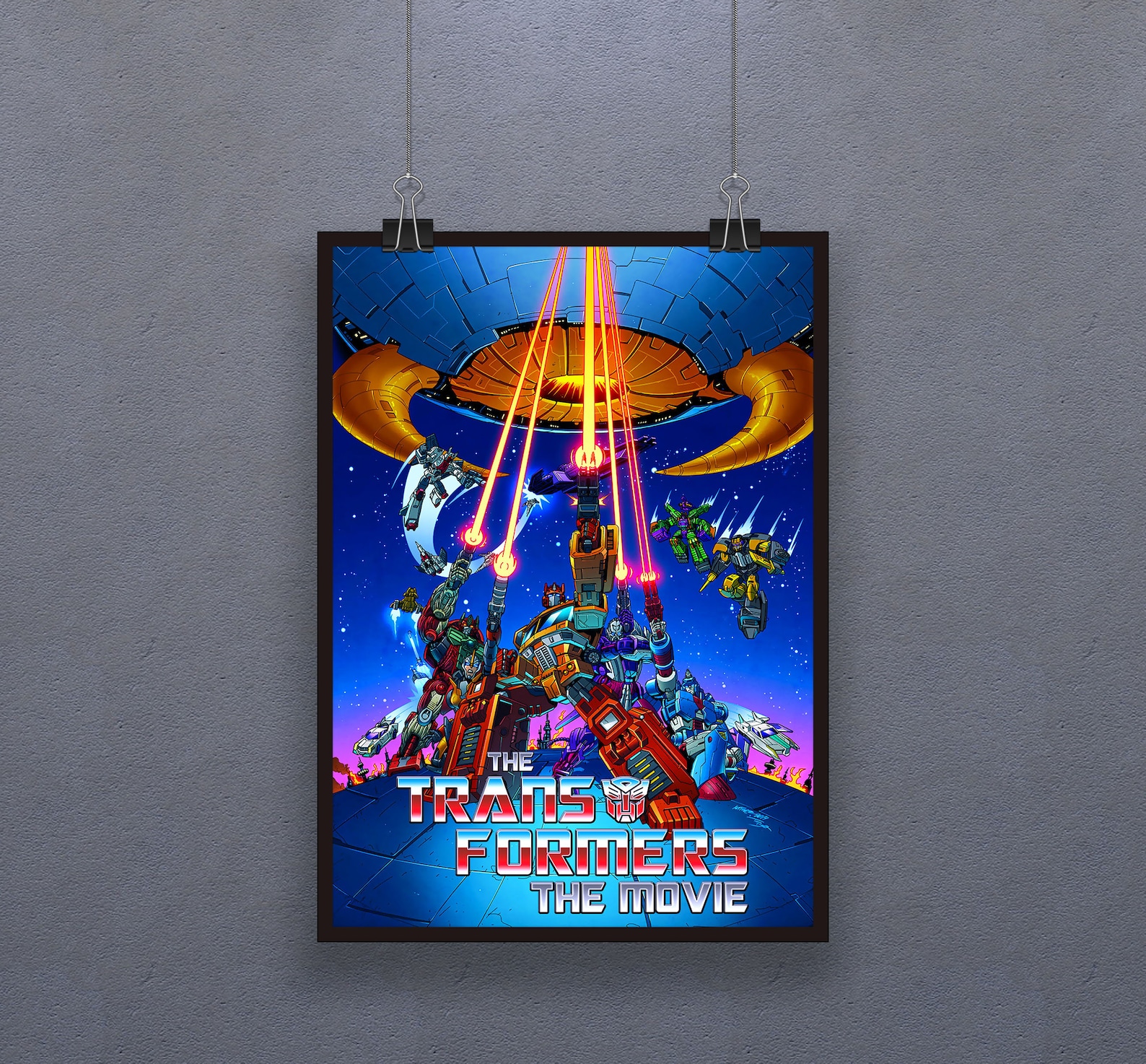 The Transformers the Movie 1986 Poster Animated Science Fiction Action