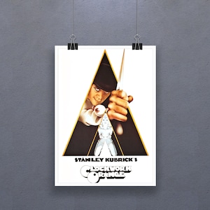 A Clockwork Orange (1971) Poster Stanley Kubrick Film Anthony Burgess&#39;s 1962 novel A Clockwork Orange Wall Decor Print Art Gift