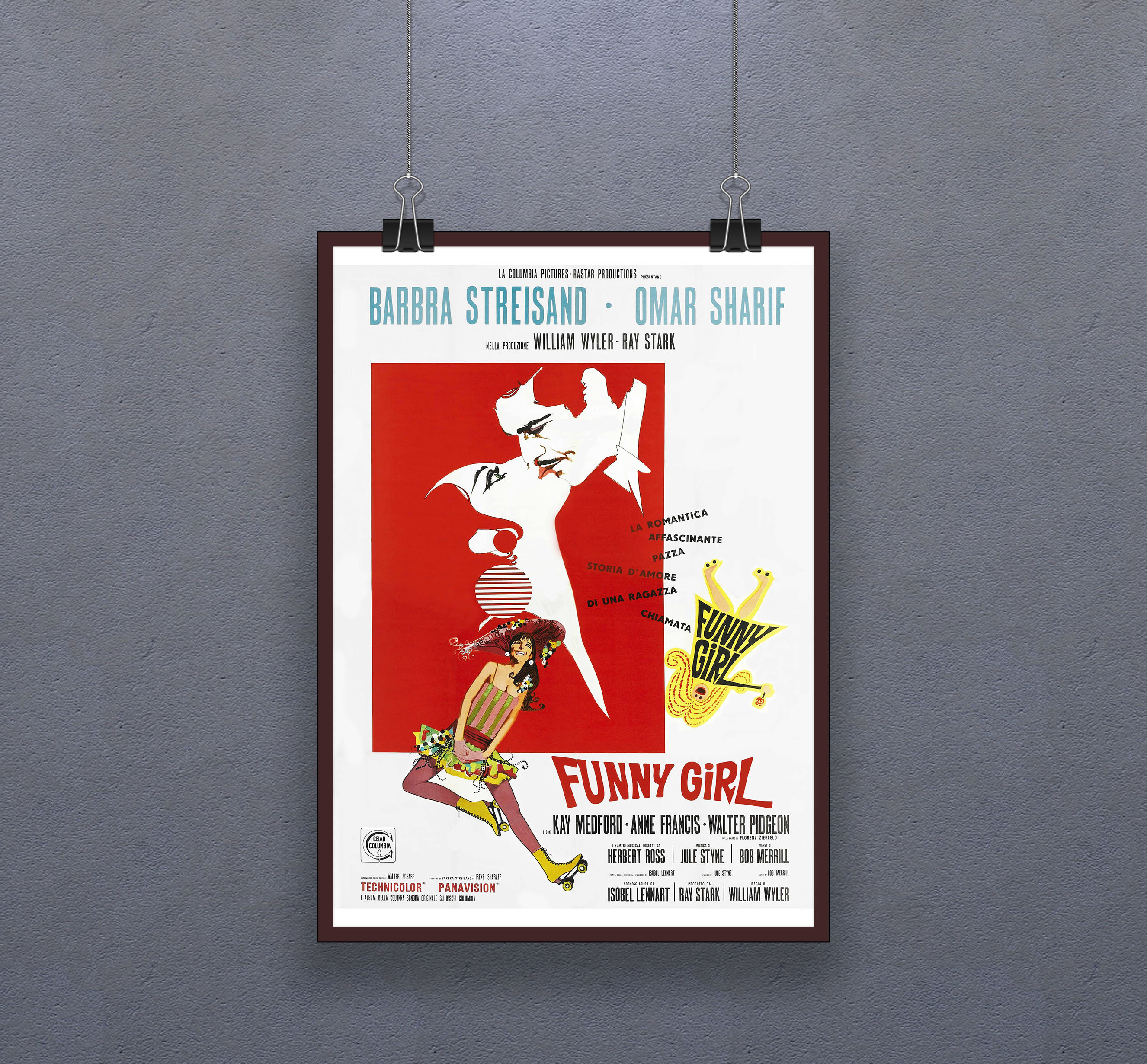 ファニー・ガール（1968）ポスター 伝記 ミュージカル コメディドラマ