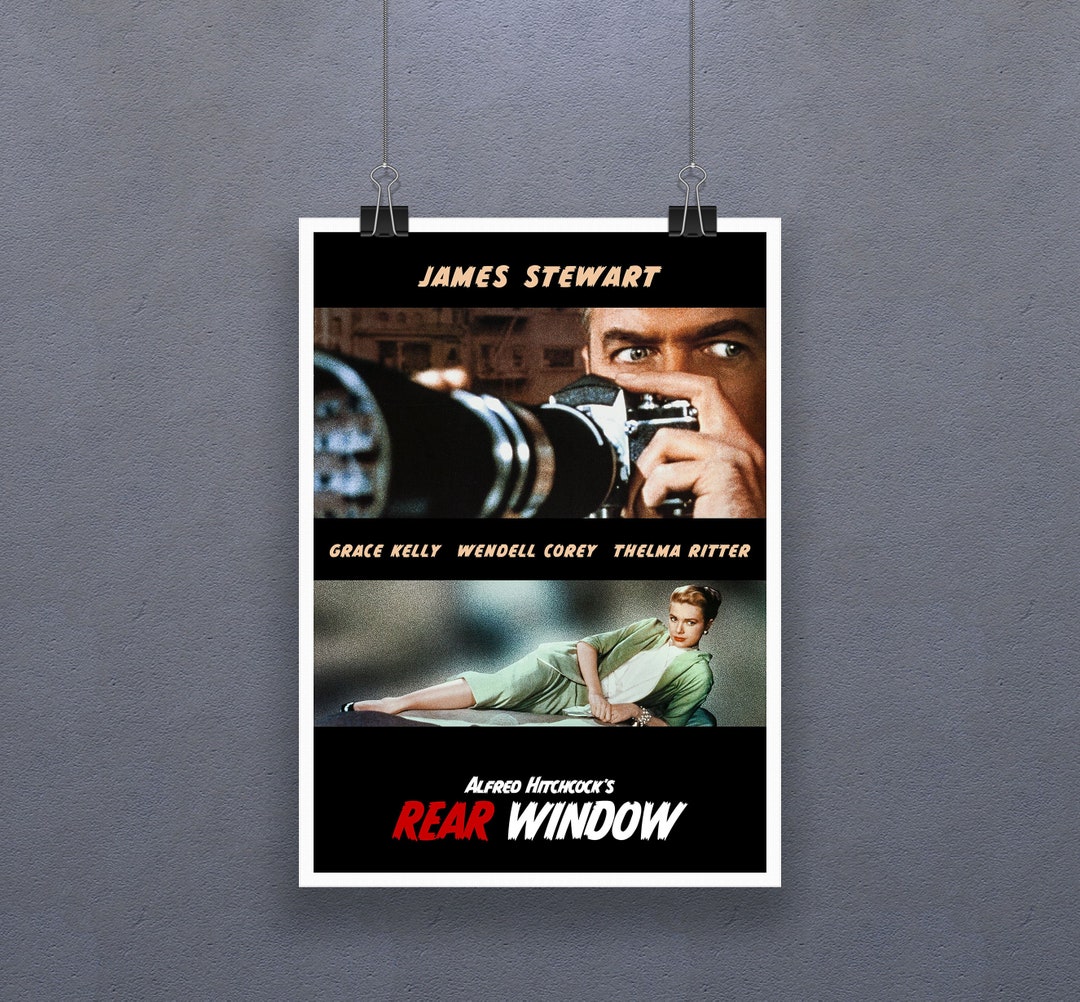 Rear Window (1954) Poster American Technicolor Mystery Thriller Film ...