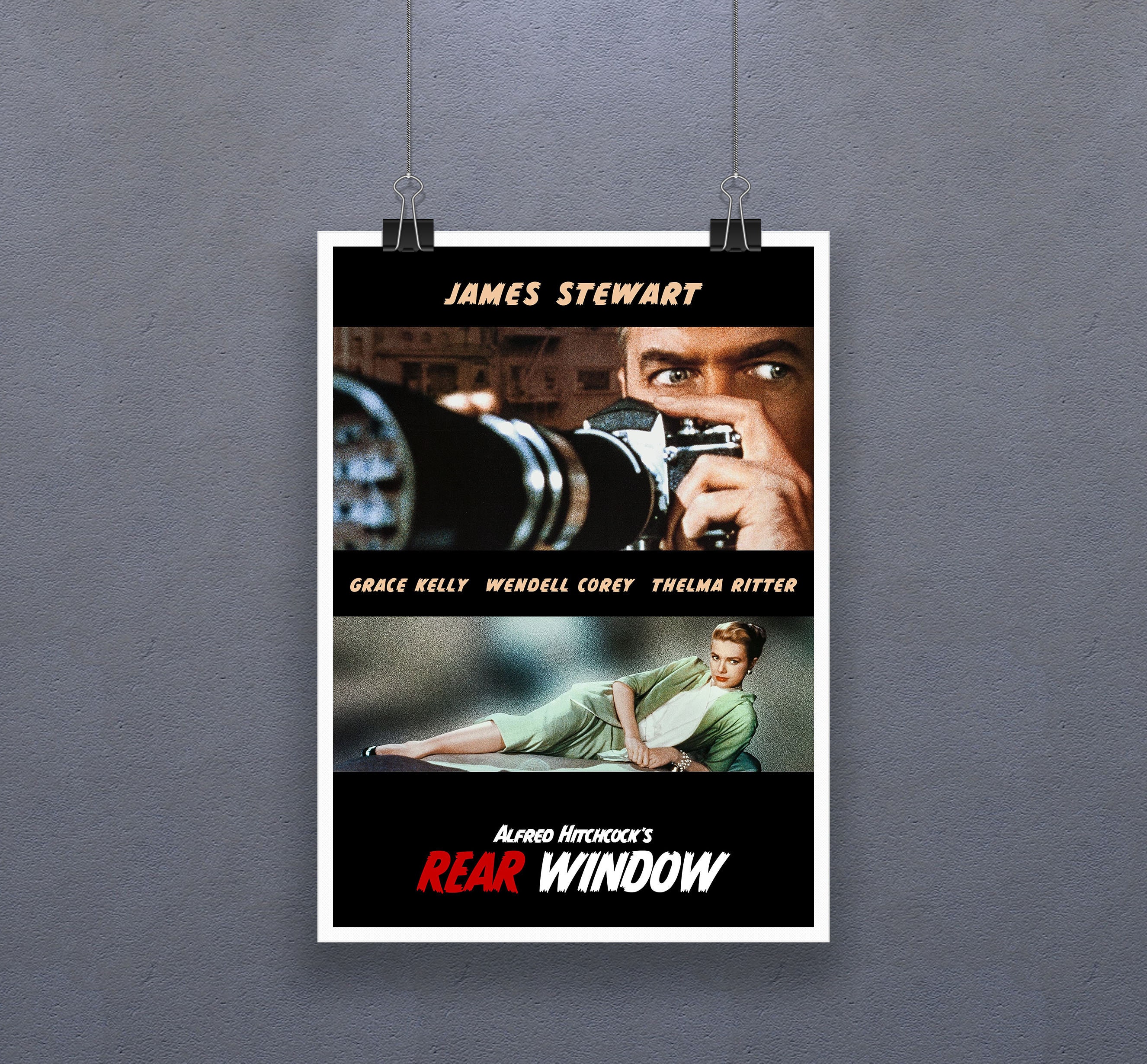 Rear Window 1954 Poster American Technicolor Mystery Thriller Film