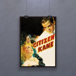 Citizen Kane (1941) Poster American drama film Wall Decor Retro Orson Welles Joseph Cotten Cinema Print Art Gift