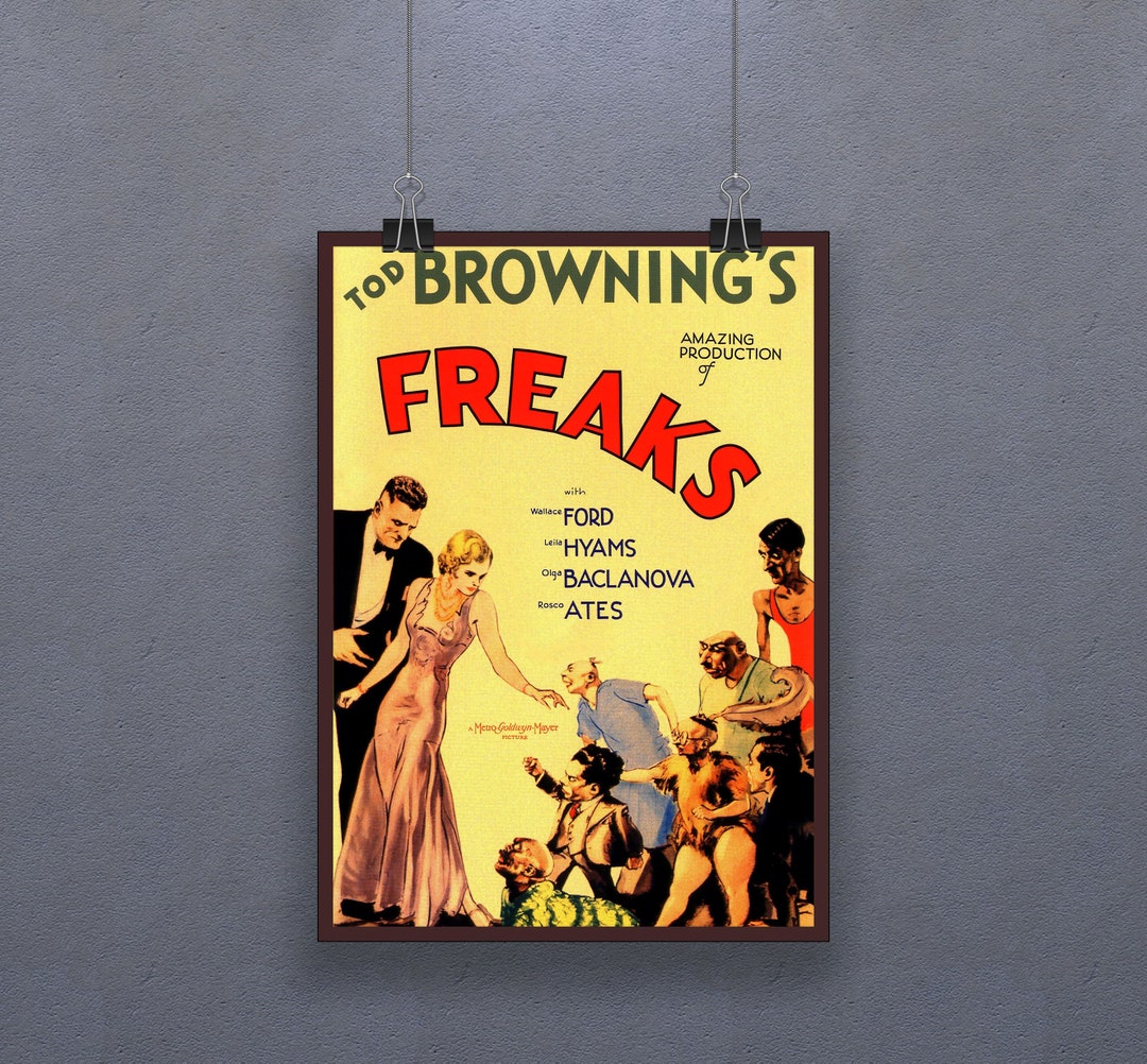 フリークス（1932）ポスター アメリカのコード以前のホラー映画 壁装飾
