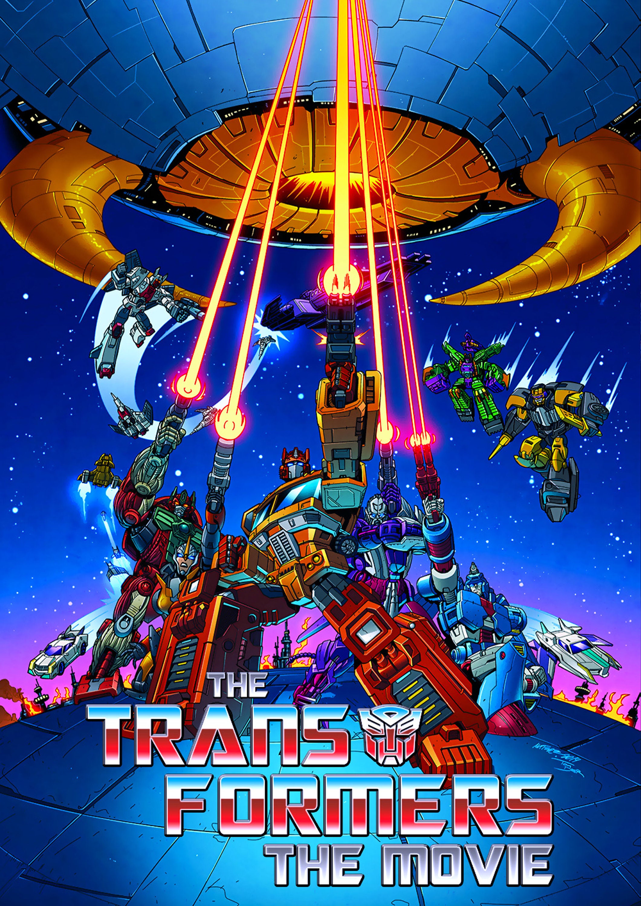 Transformers The Movie 1986 Movie Poster 24x36 Borderless Glossy 8667