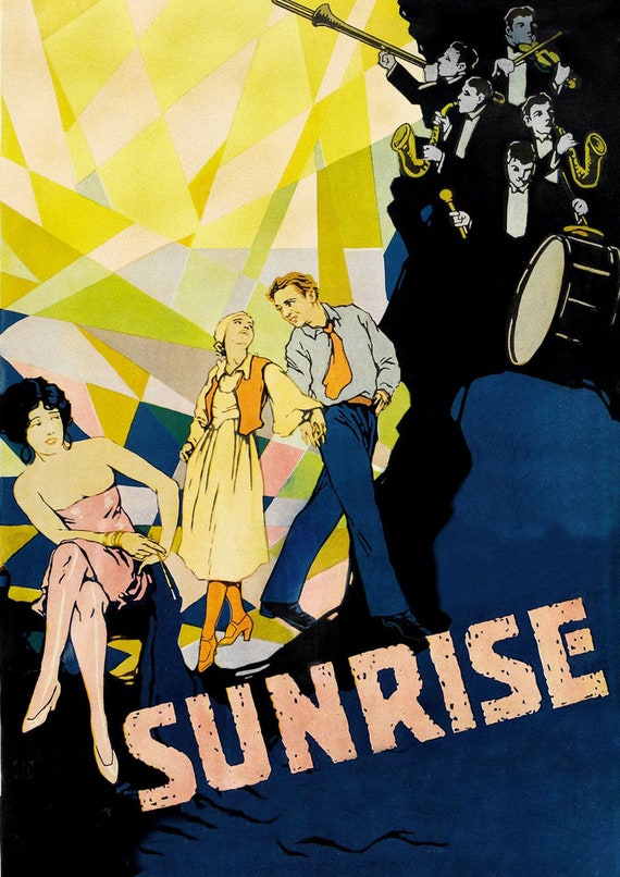 Sunrise: A Song of Two Humans (1927) Poster American Silent
