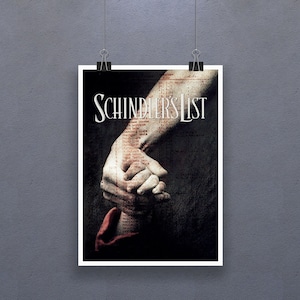 Schindler&#39;s List (1993) Poster American Historical Drama Film Liam Neeson Ben Kingsley Ralph Fiennes Wall Decor Steven Spielberg Art Gift
