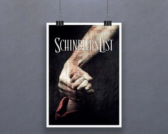 Schindlers Liste (1993) Poster American Historical Drama Film Liam Neeson Ben Kingsley Ralph Fiennes Wand Dekor Steven Spielberg Kunst Geschenk