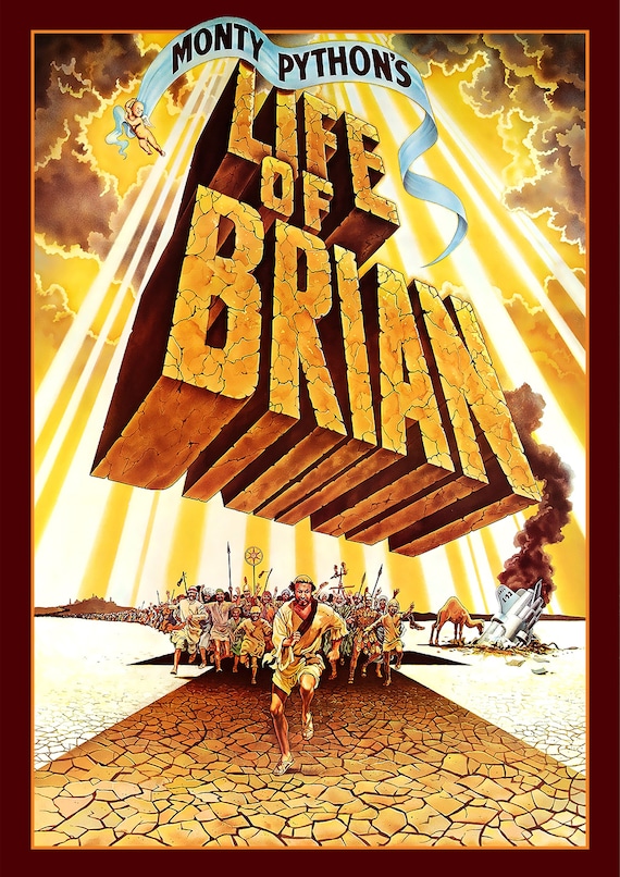 Monty Python's Life of Brian (1979) Poster British Comedy Film