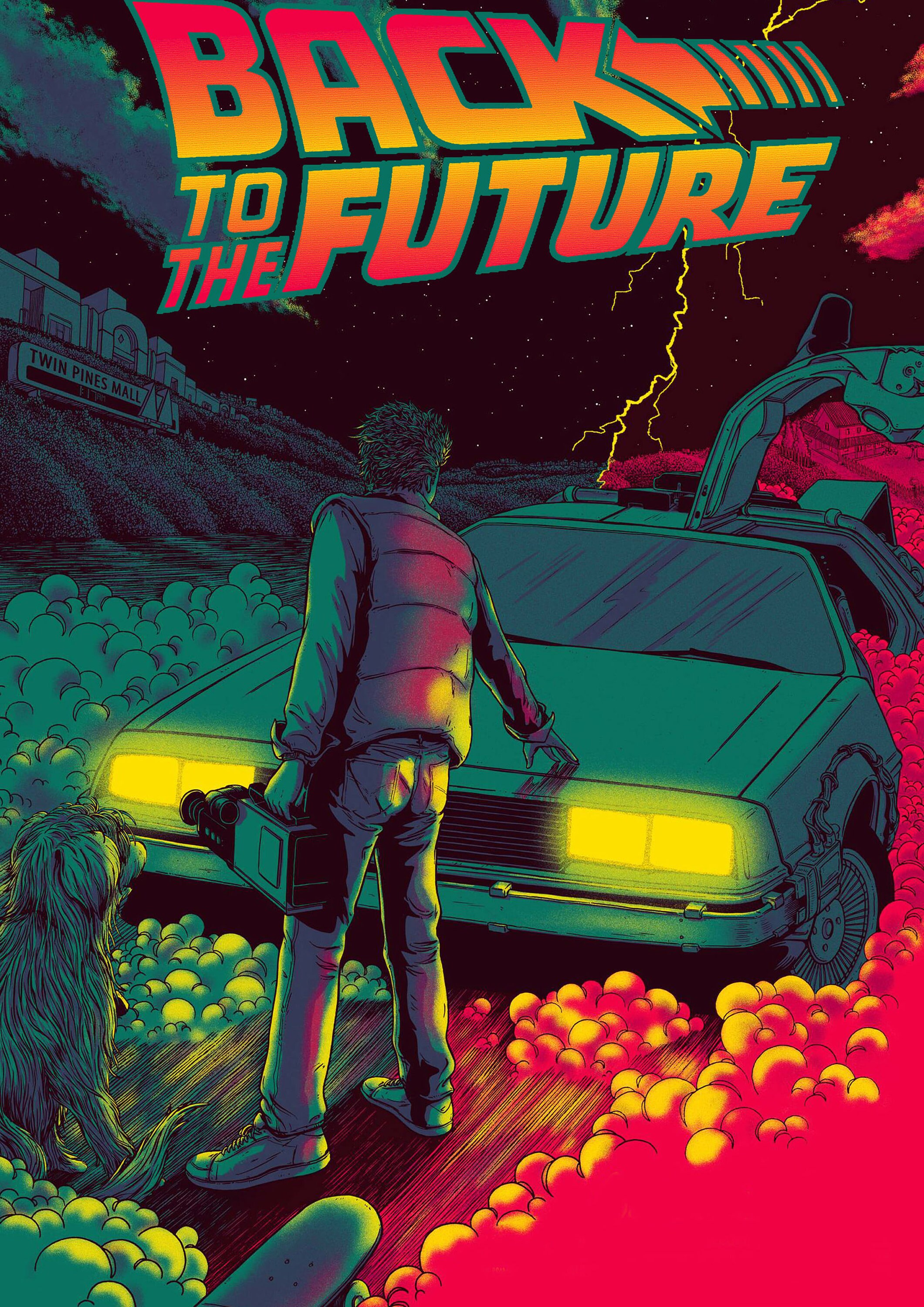 Poster Close Up Ritorno Al Futuro – Formato 61x91,5 Cm – Senza Cornice – Con Marty McFly E DeLorean
