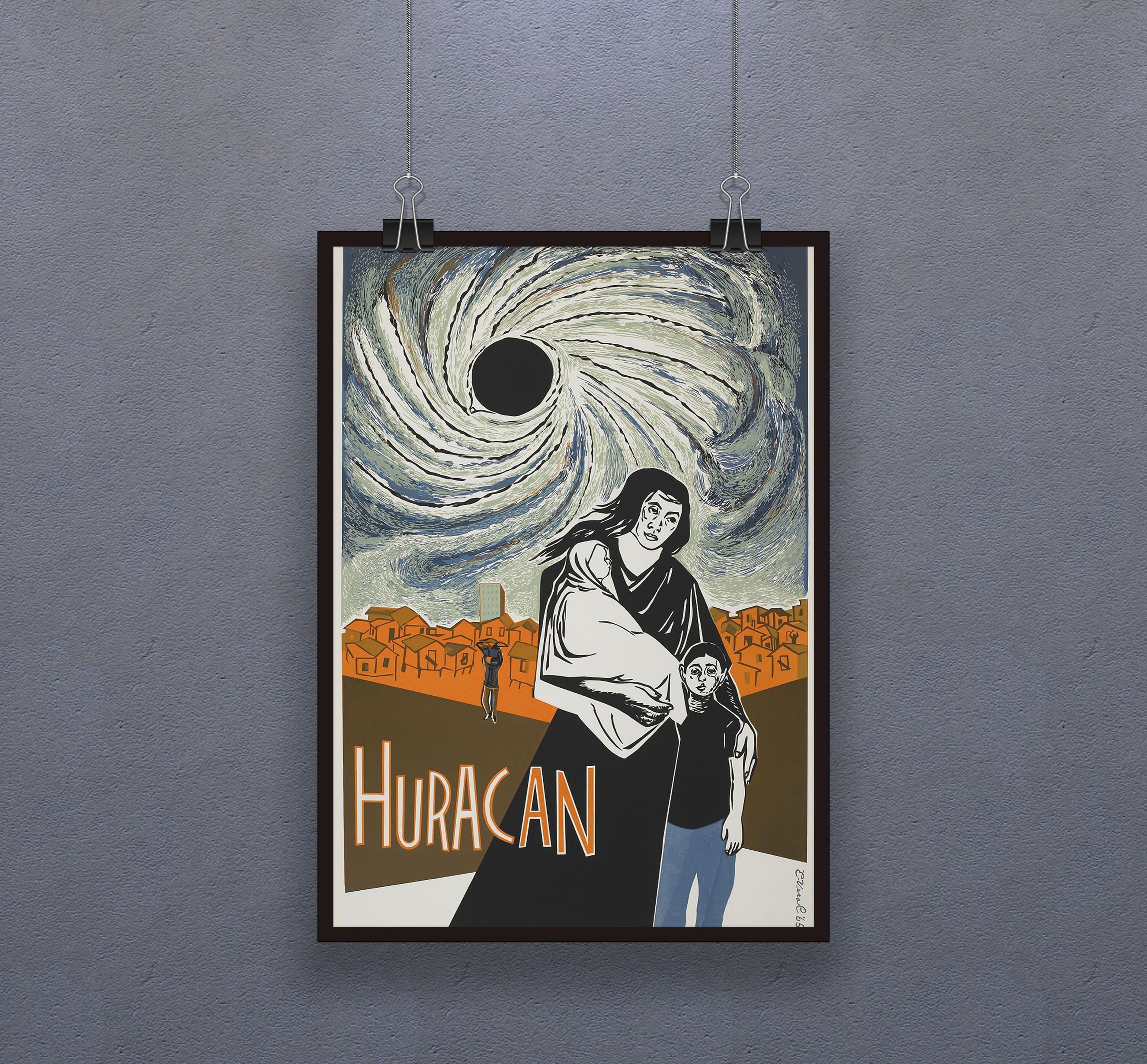 Eduardo Vera Cortes El Huracan Poster Friends Show Decor TV Series