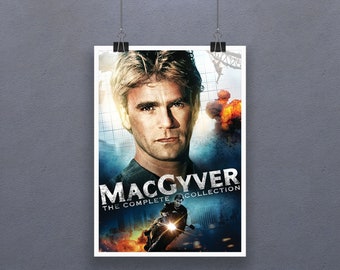 MacGyver (1985 TV series) Poster Angus "Mac" MacGyver Cinema Print Art Gift